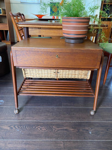 1960s Danish Teak Sewing Table