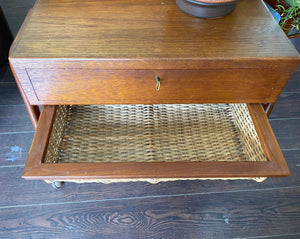 1960s Danish Teak Sewing Table