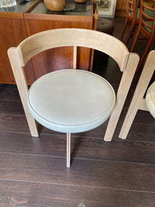 Set of 2 Vintage Round Back Chairs