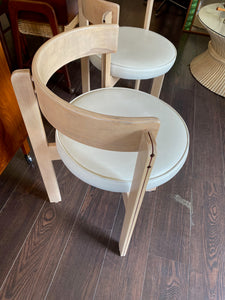 Set of 2 Vintage Round Back Chairs