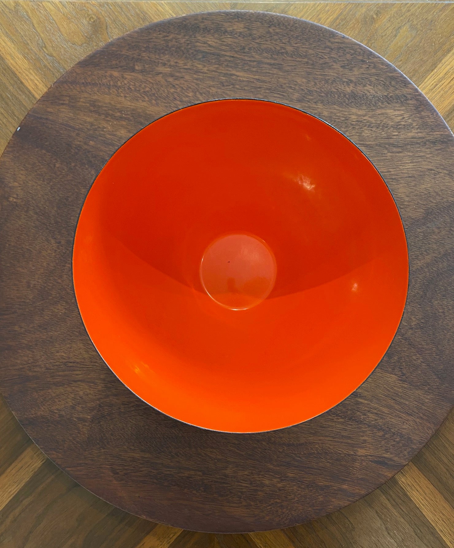 Vintage metal bowl designed by Herbert Krenchel for Krenit. Made in Denmark-Cook Street Vintage