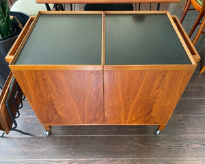 Top laminate of Niels Erik Glasdam Expandable Teak Bar Cart- Cook Street Vintage