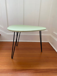 Vintage Kidney Shape Side Table with Hairpin Legs- Cook Street Vintage
