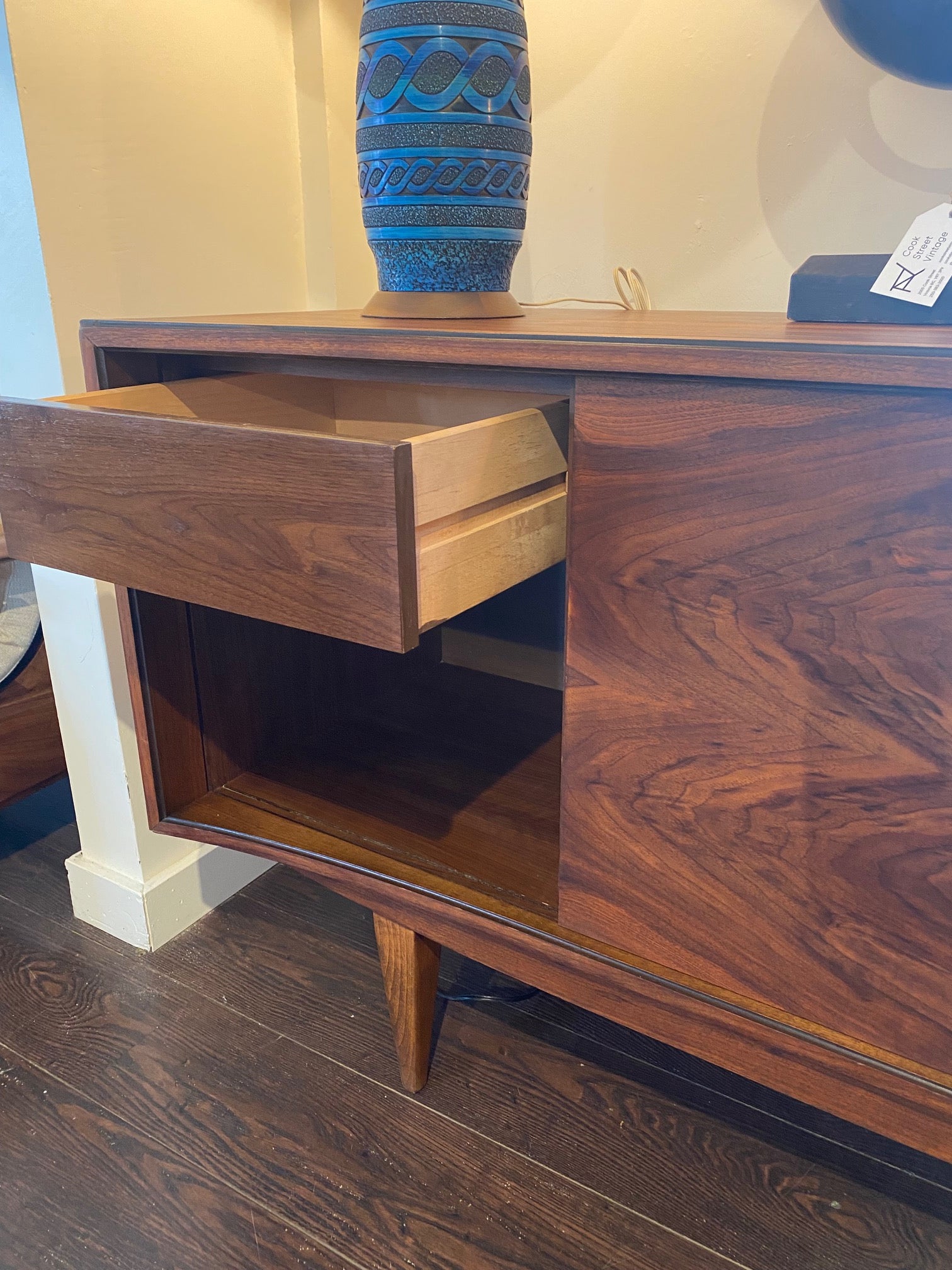 Restored Walnut Credenza
