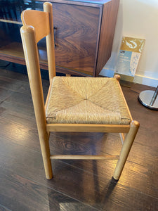 Vintage Italian Rush Seat Chair