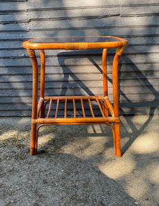 Boho Bamboo & Rattan Table