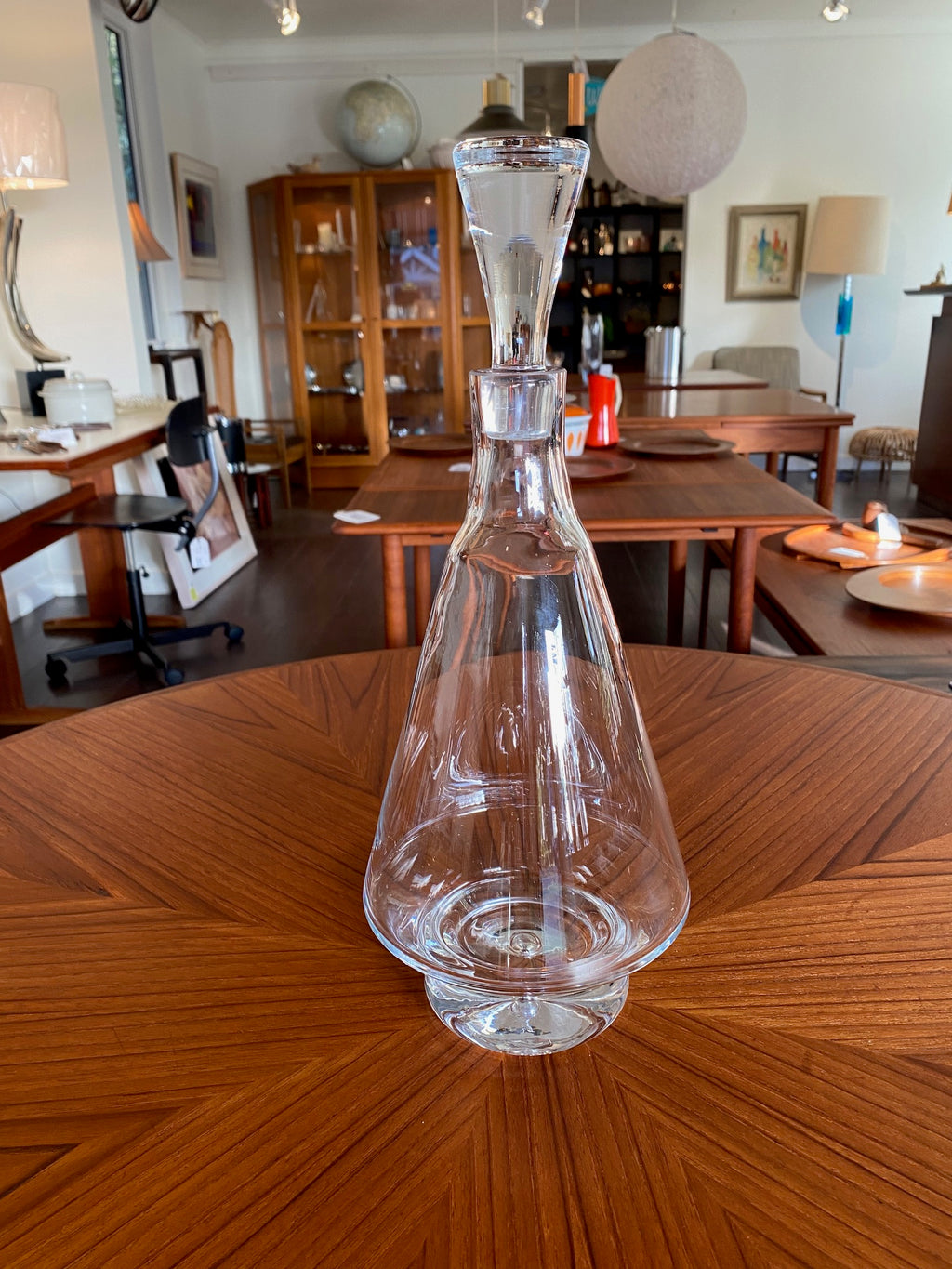 Vintage Fat Bottom Glass Decanter-Cook Street Vintage
