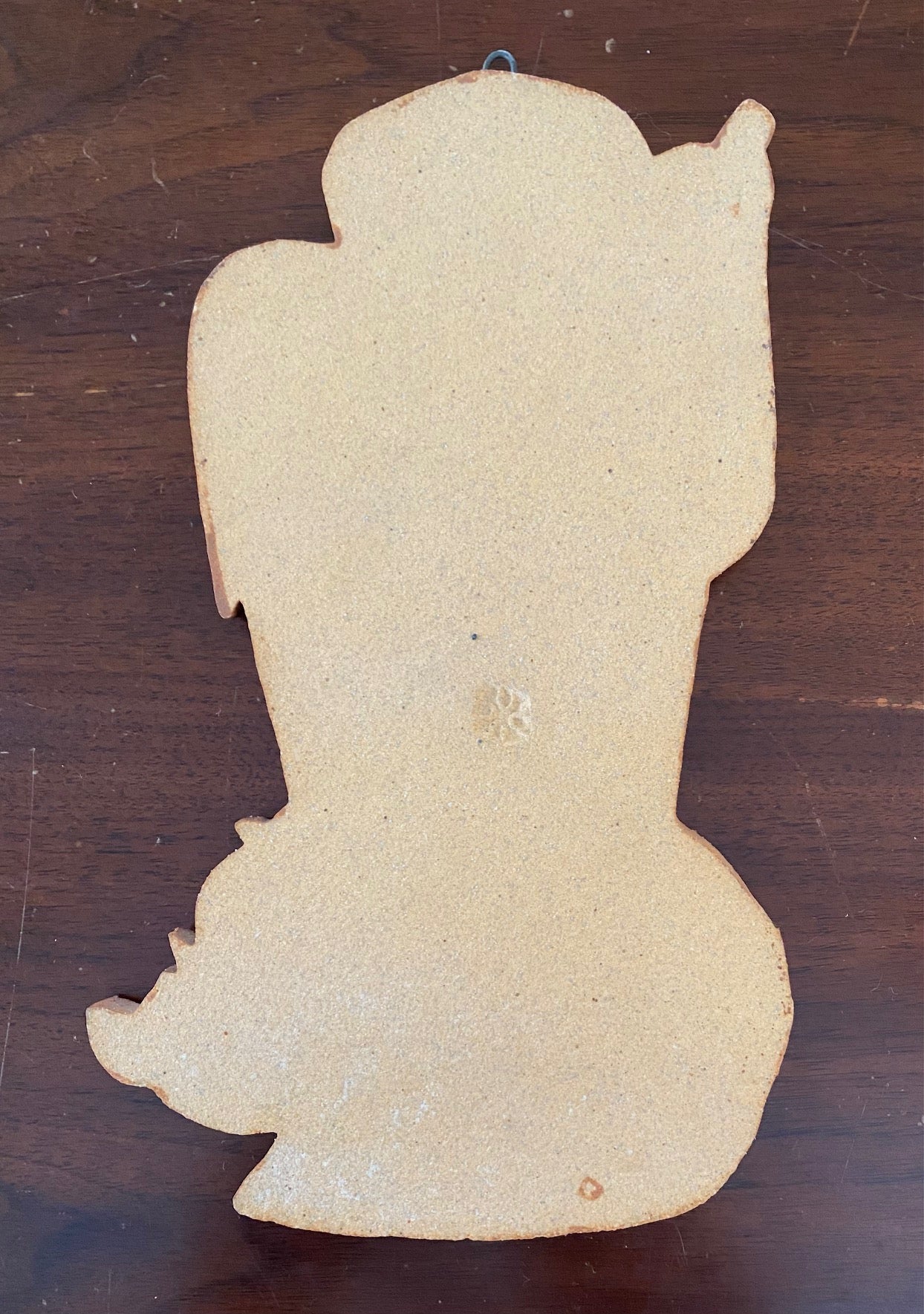 Vintage Terra Cotta St Michael Plaque