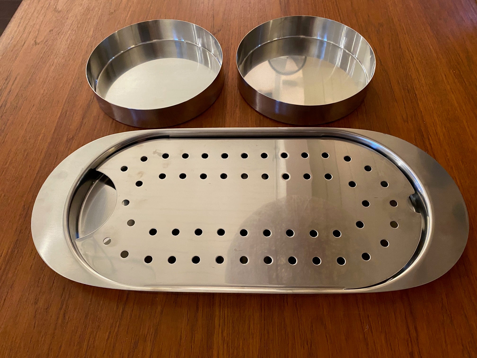 Cylinda Stainless Steel Meat Tray Designed by Arne Jacobsen- Cook Street Vintage