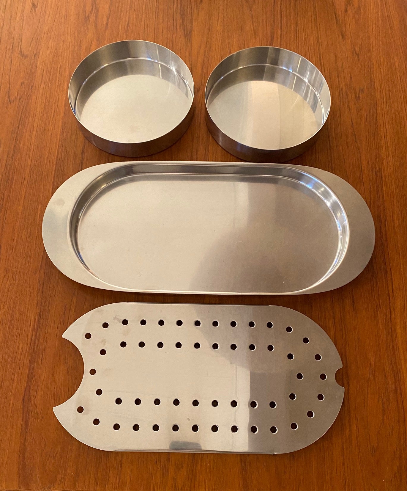 Cylinda Stainless Steel Meat Tray Designed by Arne Jacobsen- Cook Street Vintage