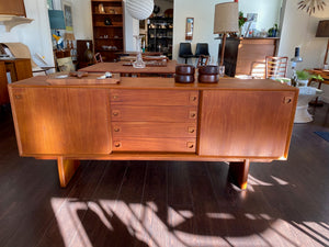 MCM Teak Credenza with Centre Drawers