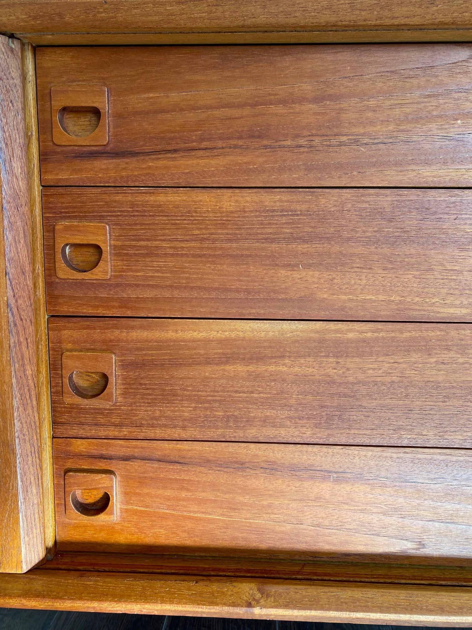 MCM Teak Credenza with Centre Drawers