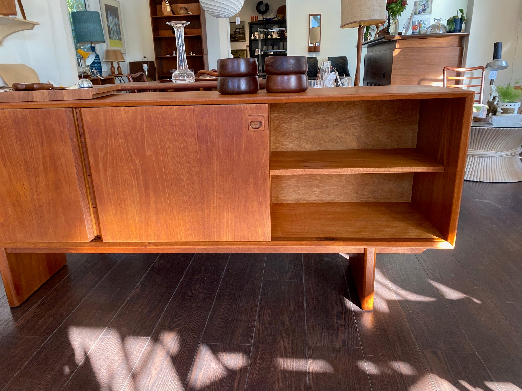 MCM Teak Credenza with Centre Drawers