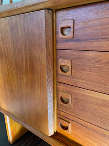 MCM Teak Credenza with Centre Drawers