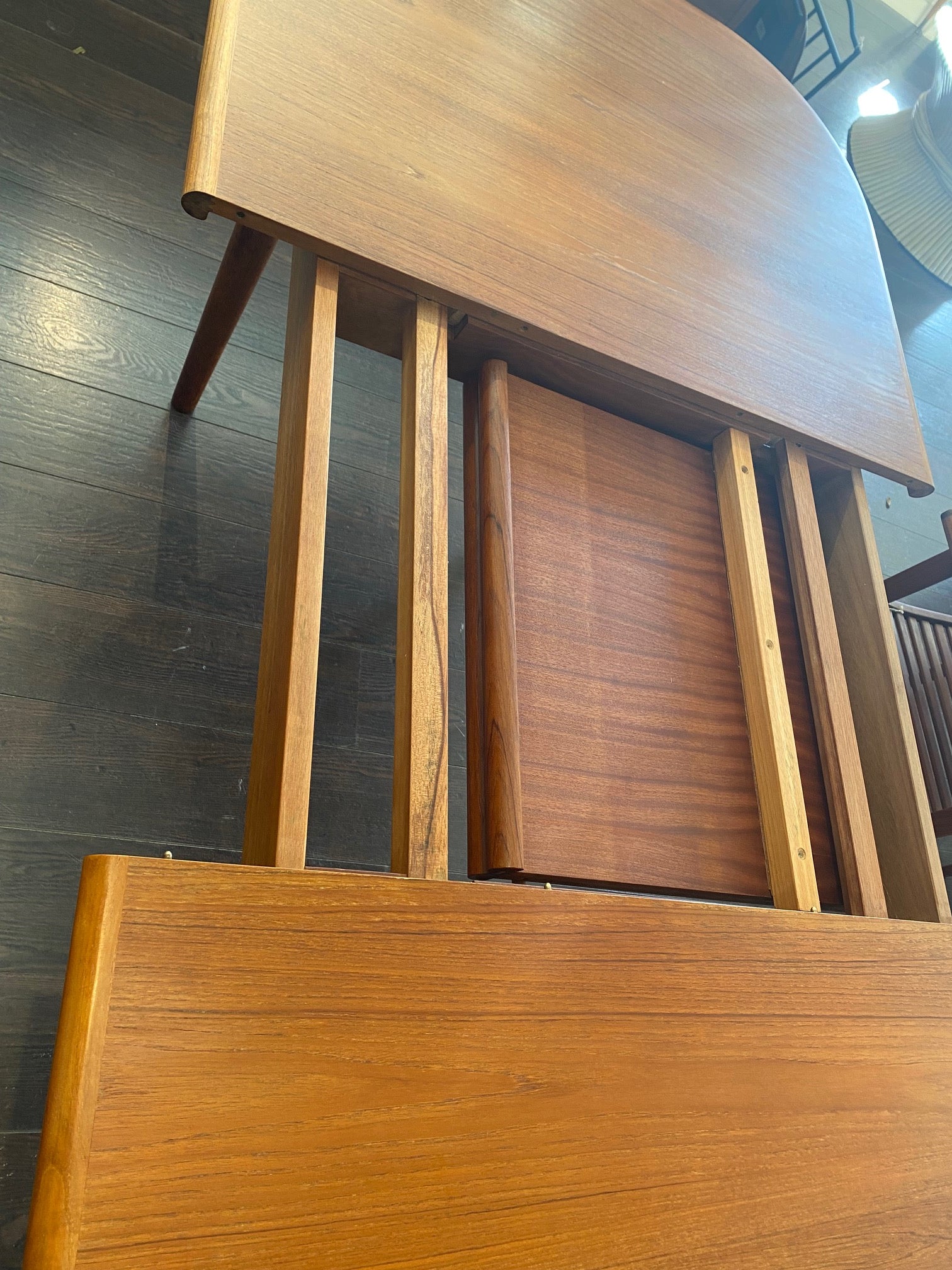 Vintage Teak Table with Butterfly Leaf