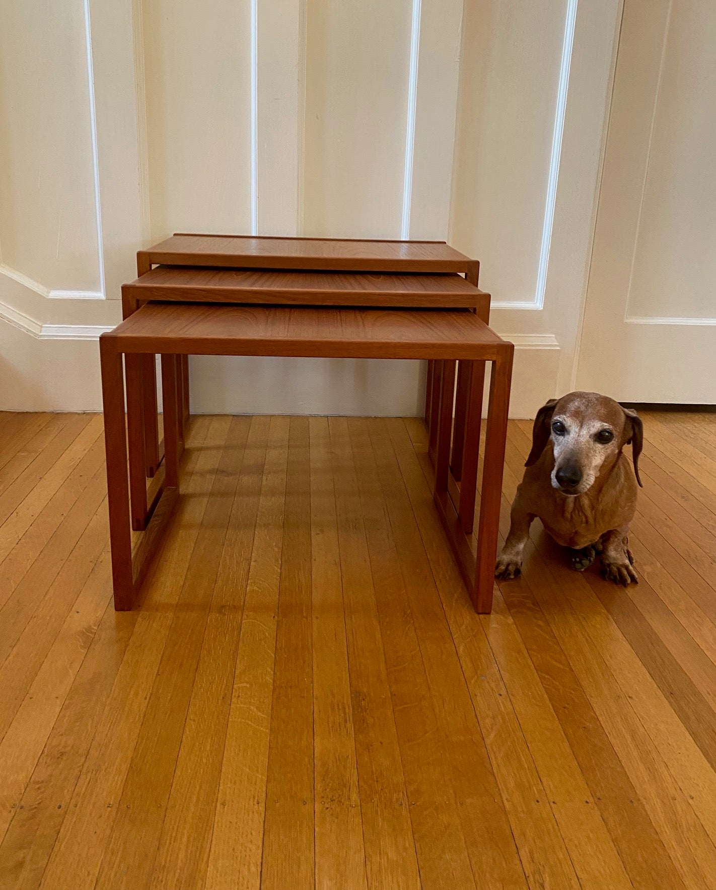 MCM Teak Nesting Tables