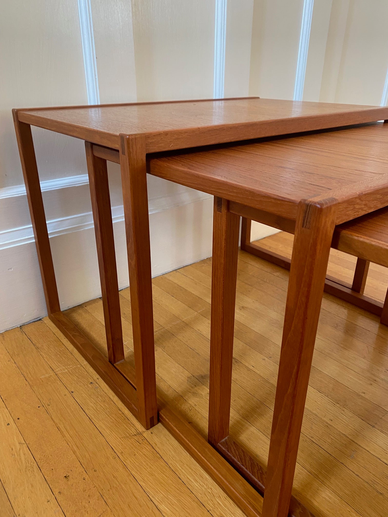 MCM Teak Nesting Tables