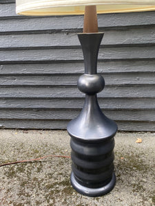 Sculptural MCM Ceramic Table Lamp