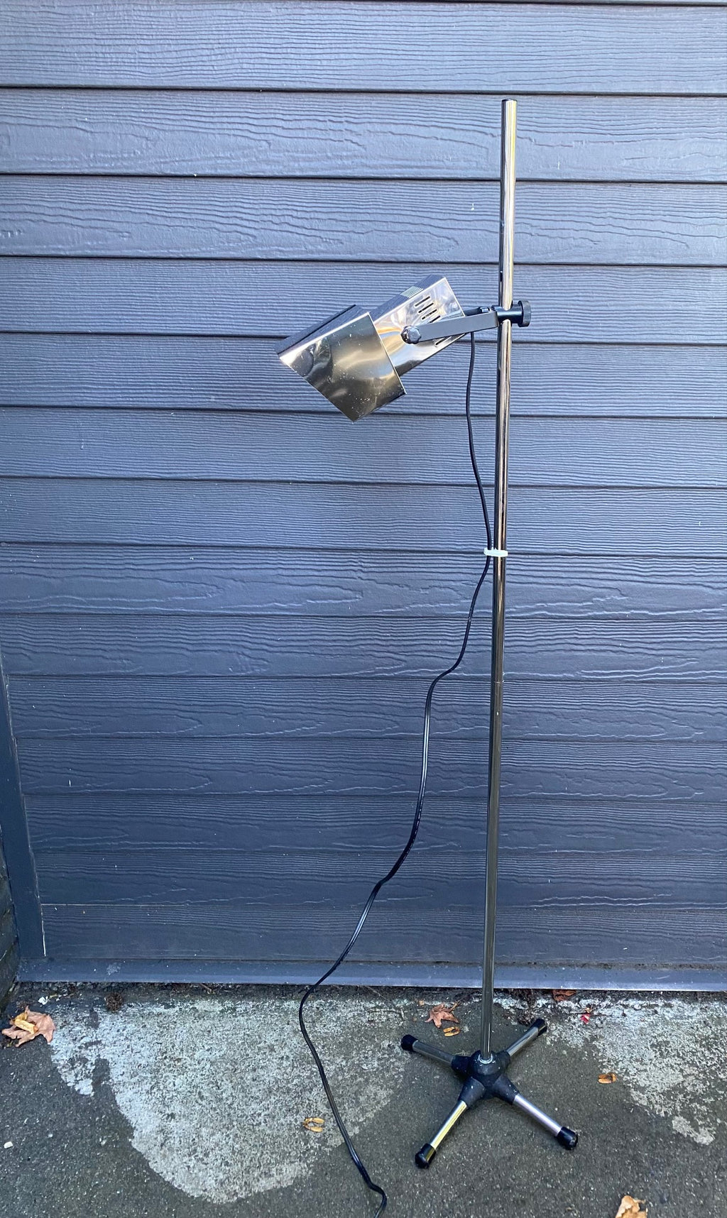 1970s space age Koch and Lowy chrome adjustable floor lamp- Cook Street Vintage.