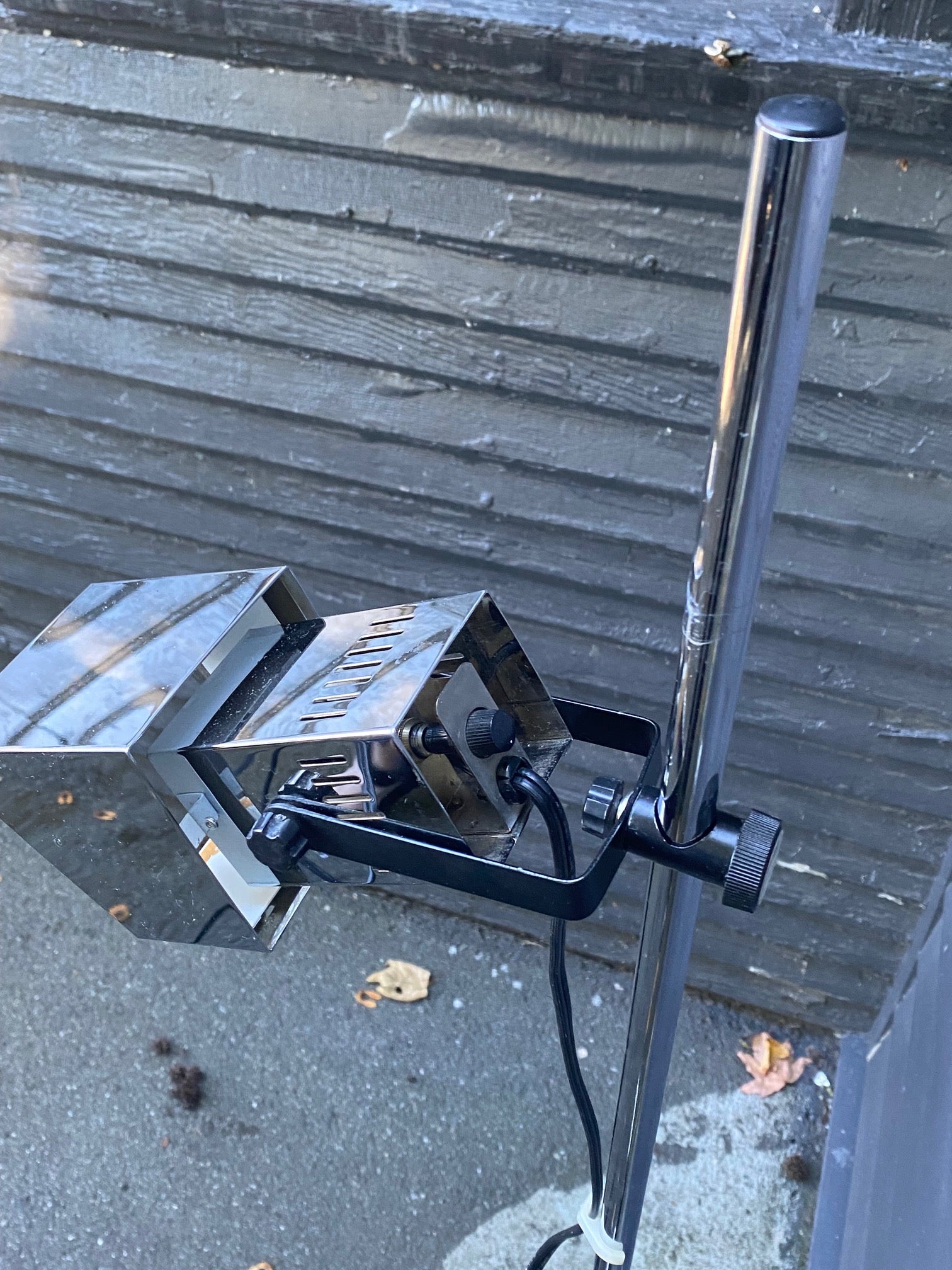 MCM 1970s Koch & Lowy Chrome Floor Lamp