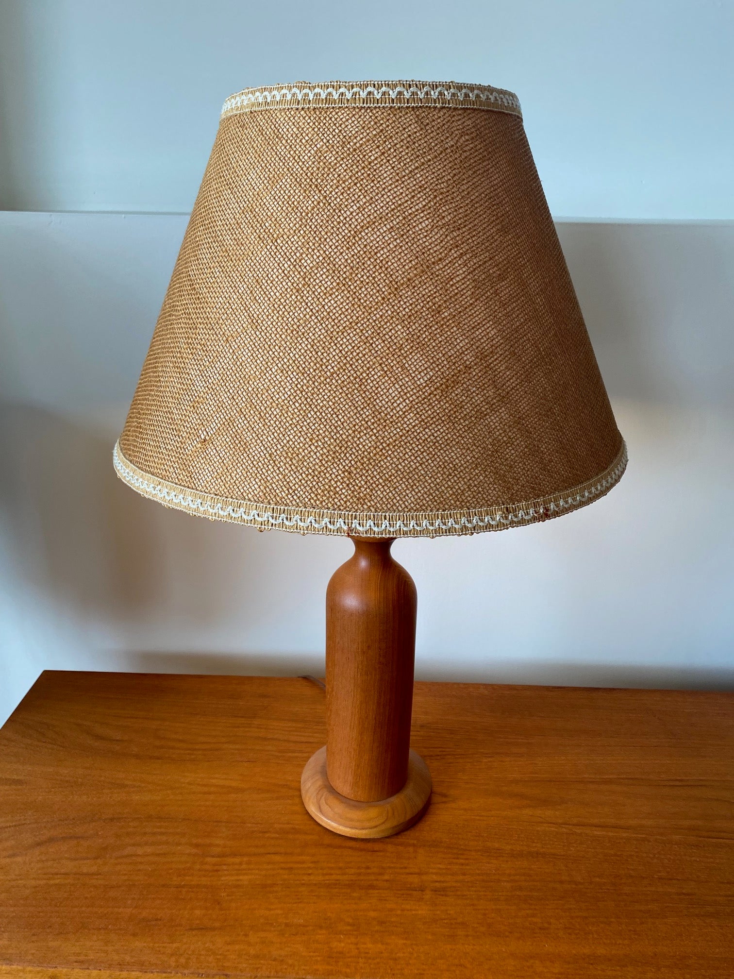 MCM Teak Table Lamp