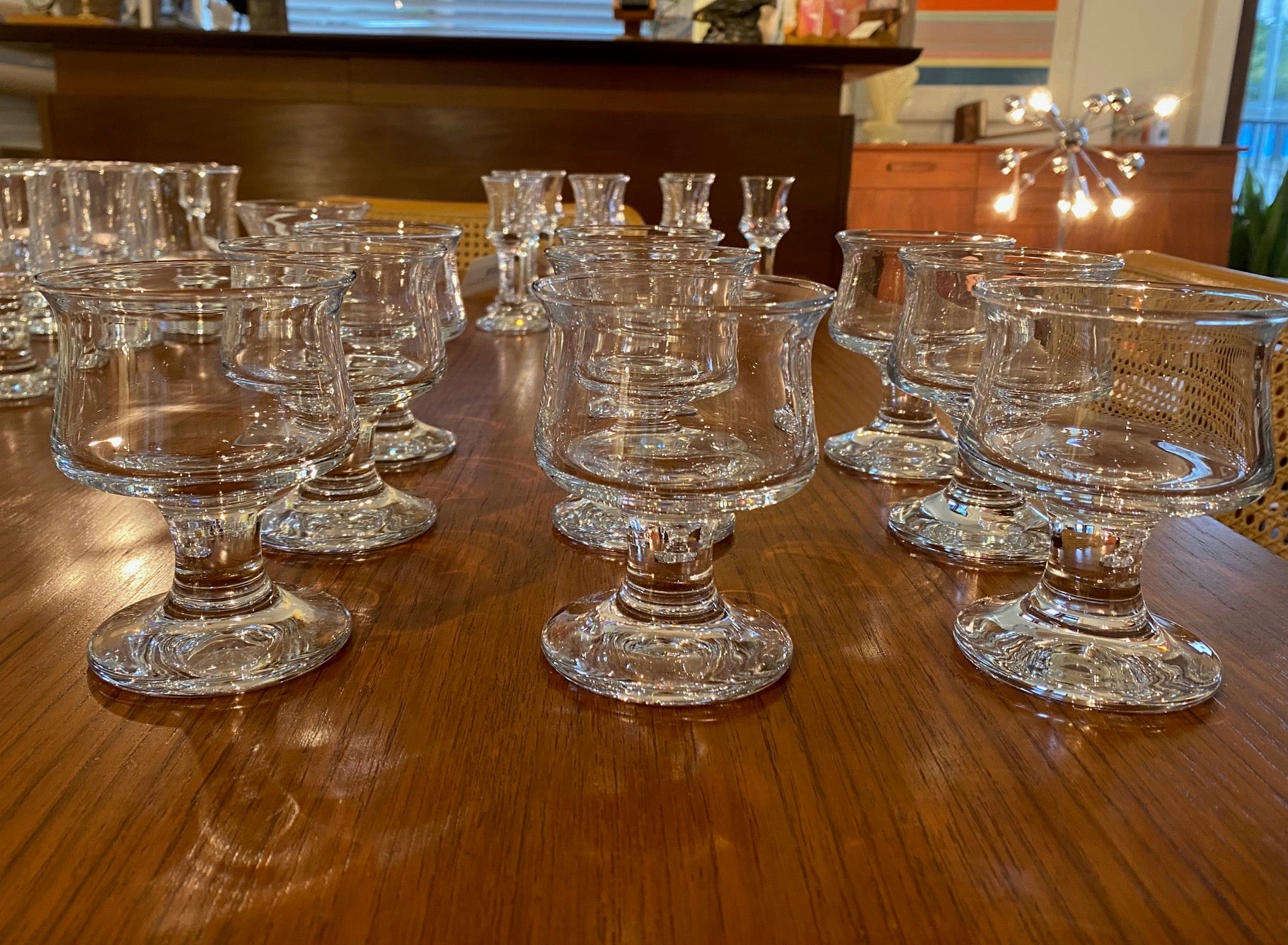 Set of 9 Holmegaard Per Lutken Schnapps Glasses