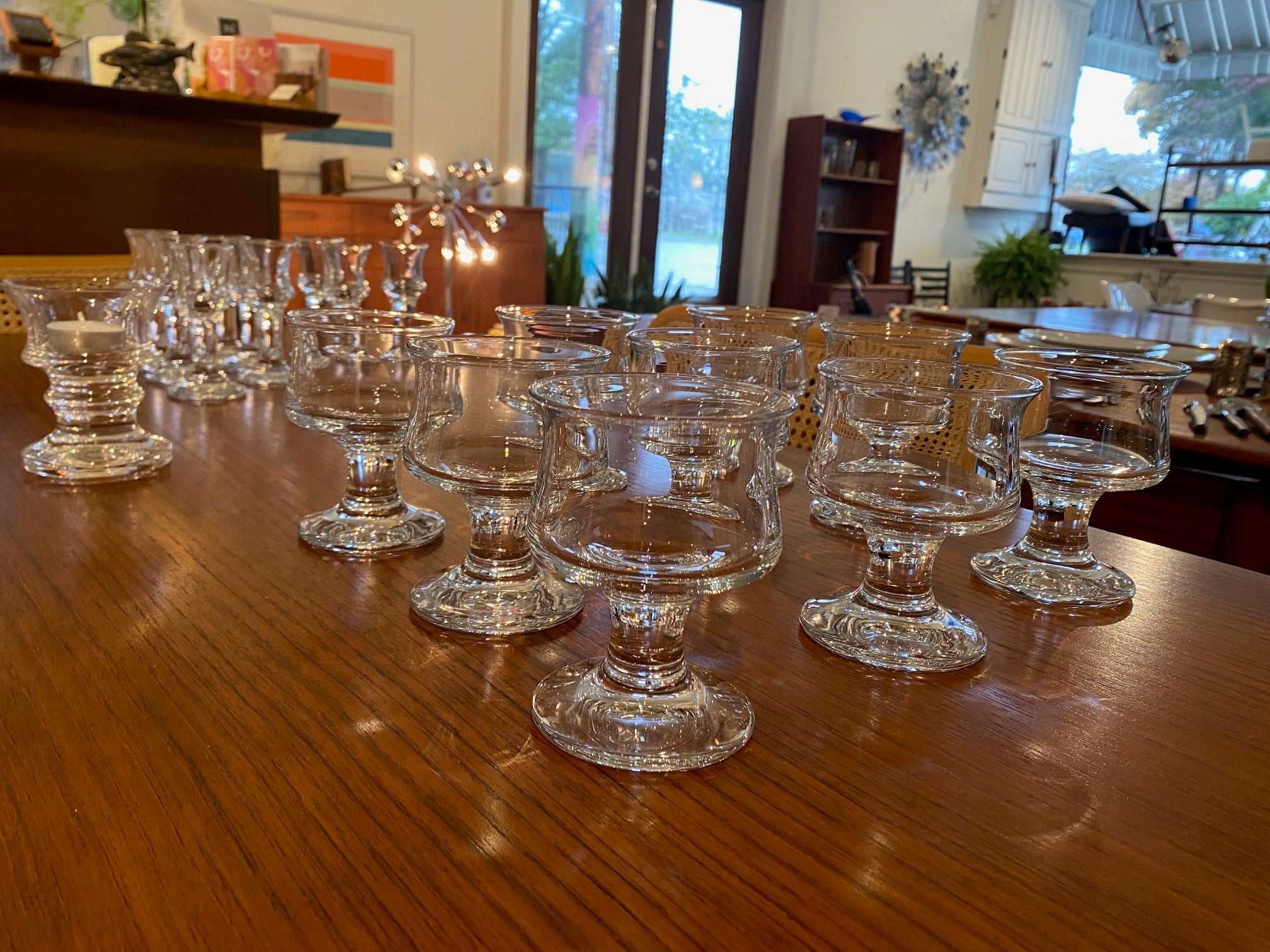 Set of 9 Holmegaard Per Lutken Schnapps Glasses