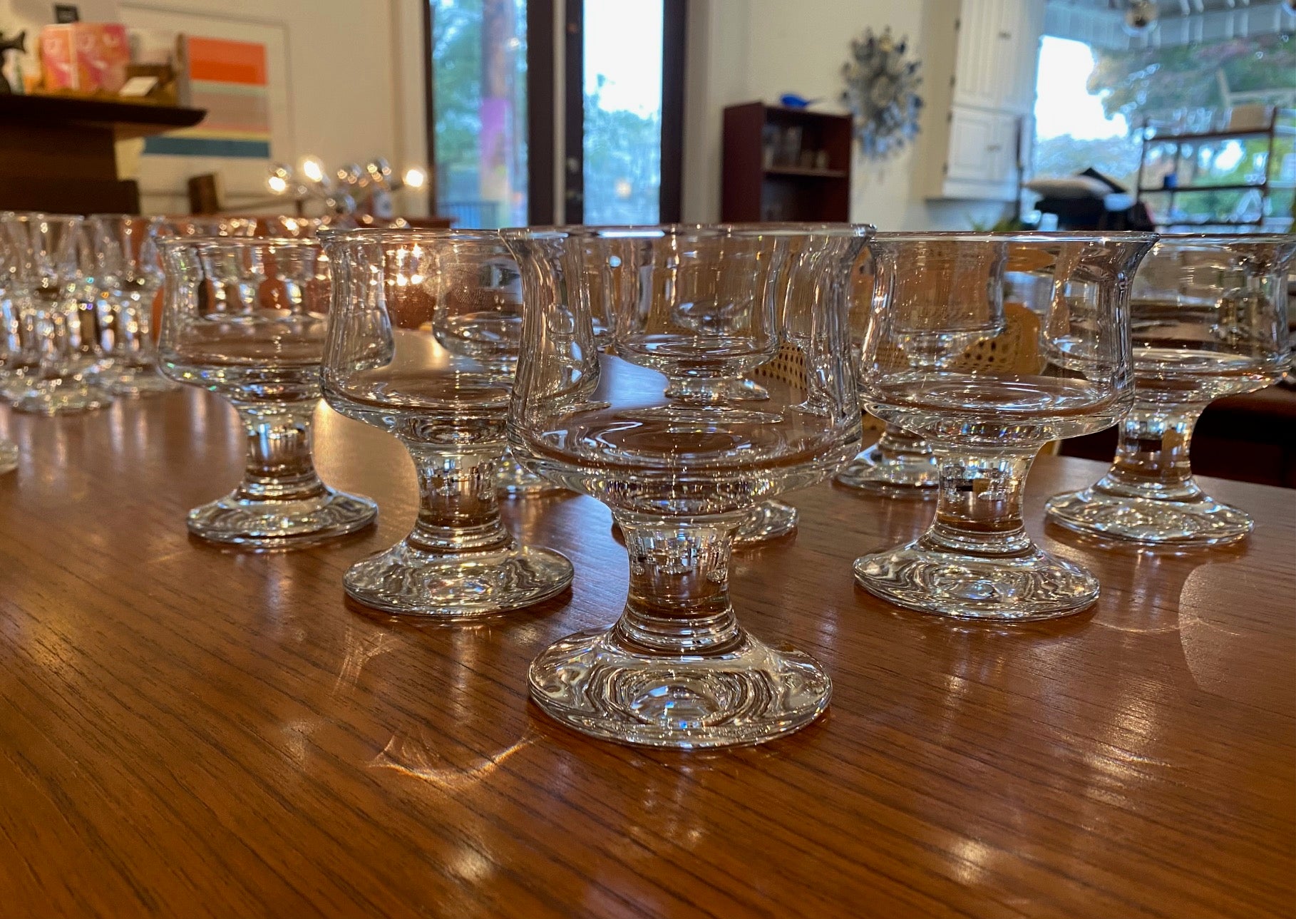 Set of 9 Holmegaard Per Lutken Schnapps Glasses