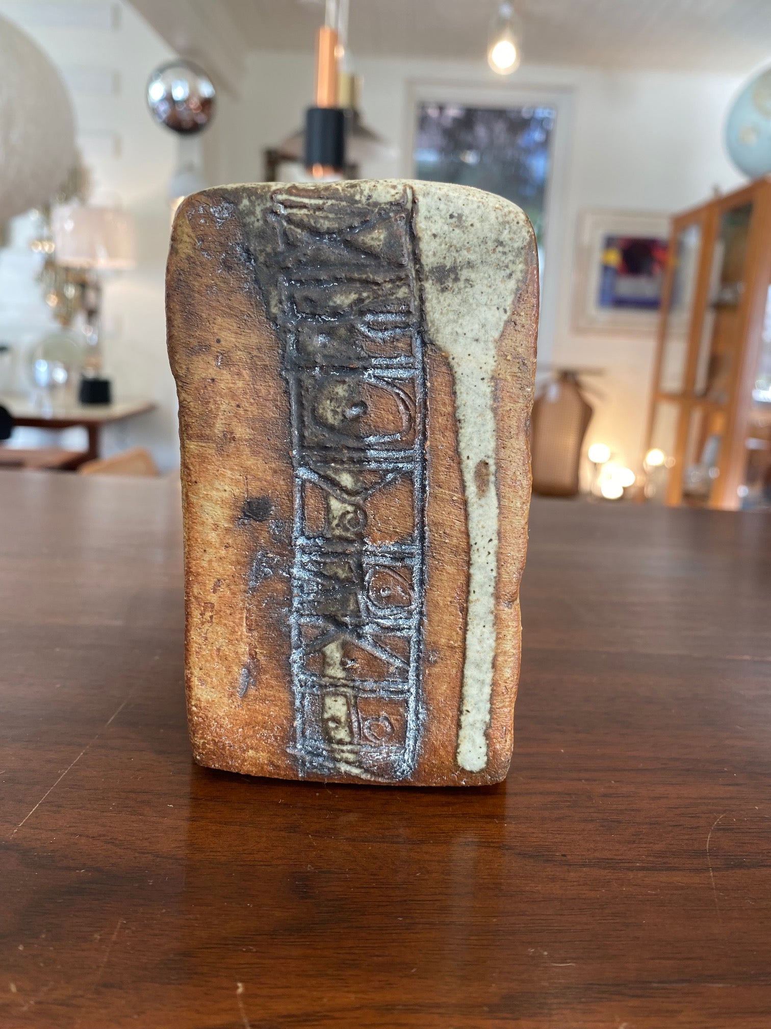 Mid-century Brutalist Textured Vase