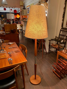 Vintage Teak Floor Lamp