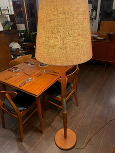 Vintage Teak Floor Lamp