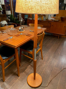Vintage Teak Floor Lamp
