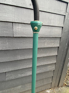 Vintage Green Floor Lamp with Articulated Gooseneck