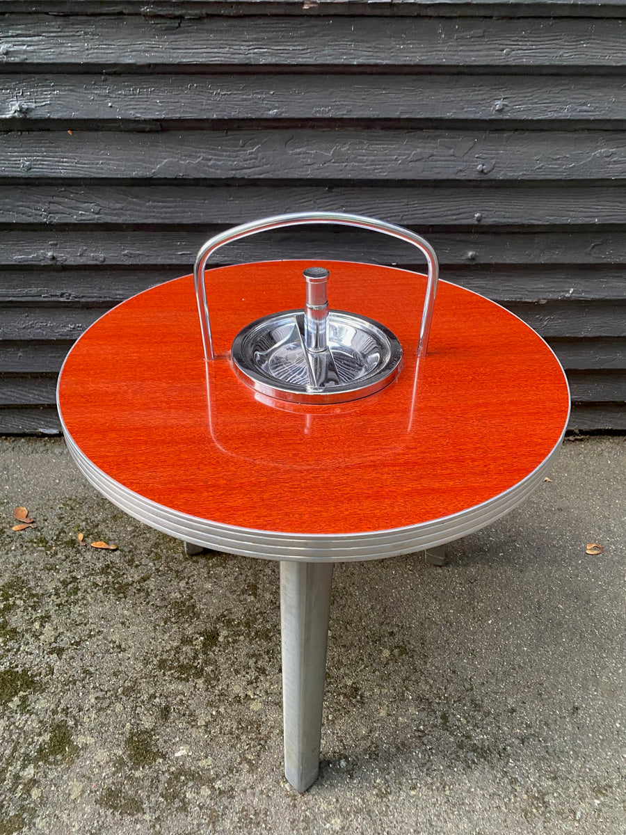 Small Retro Side Table with Built in Ashtray – Cook Street Vintage