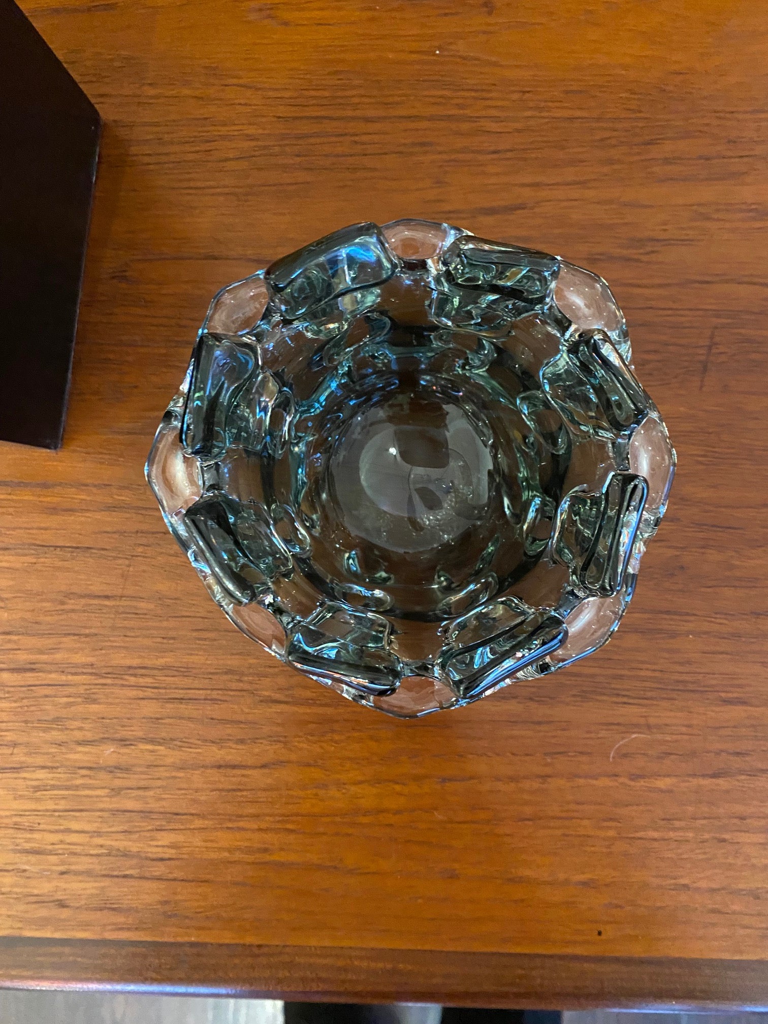 Murano Brutalist Glass Vase