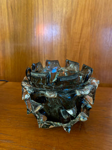 Murano Brutalist Glass Vase