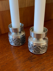 Selandia Norway Pewter Rosemaling Candle Holder
