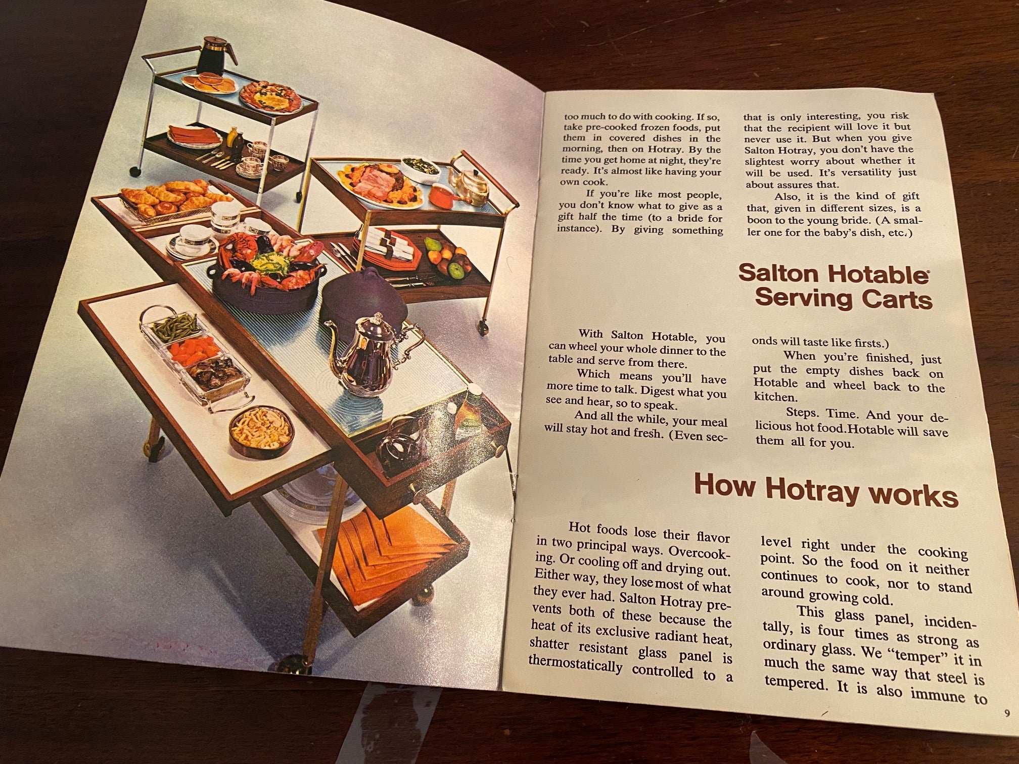 Salton Hotray Food Server and Serving Cart