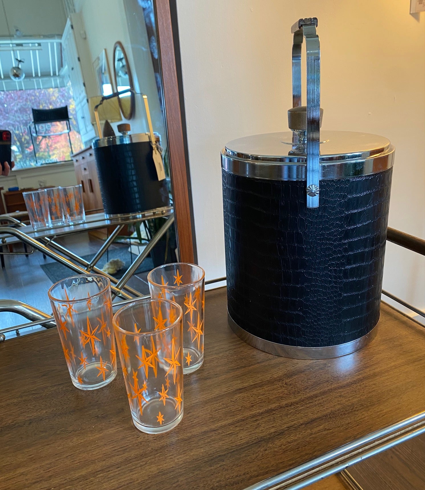 Set of 3 Vintage Starburst Glasses