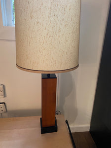 Vintage Teak Skyscraper Lamp