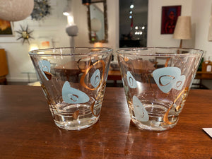 Pair of 2 Vintage Ameoba Old Fashioned