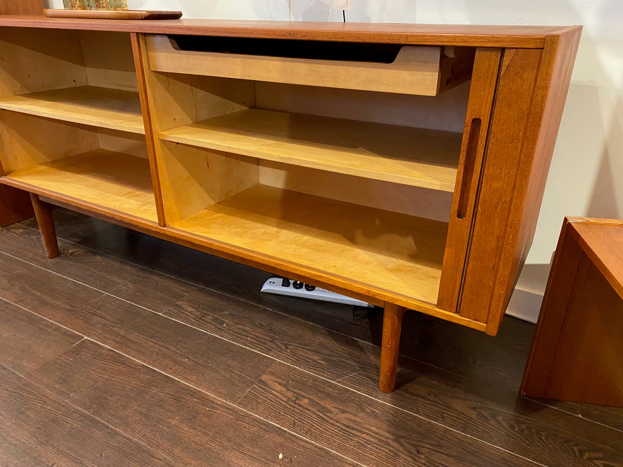 MCM Teak Credenza with Tambour Doors