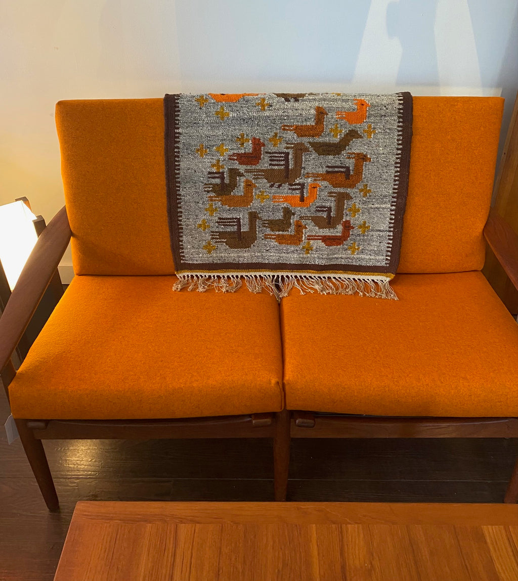 Authentic Kilim Wool Rug- Cook Street Vintage