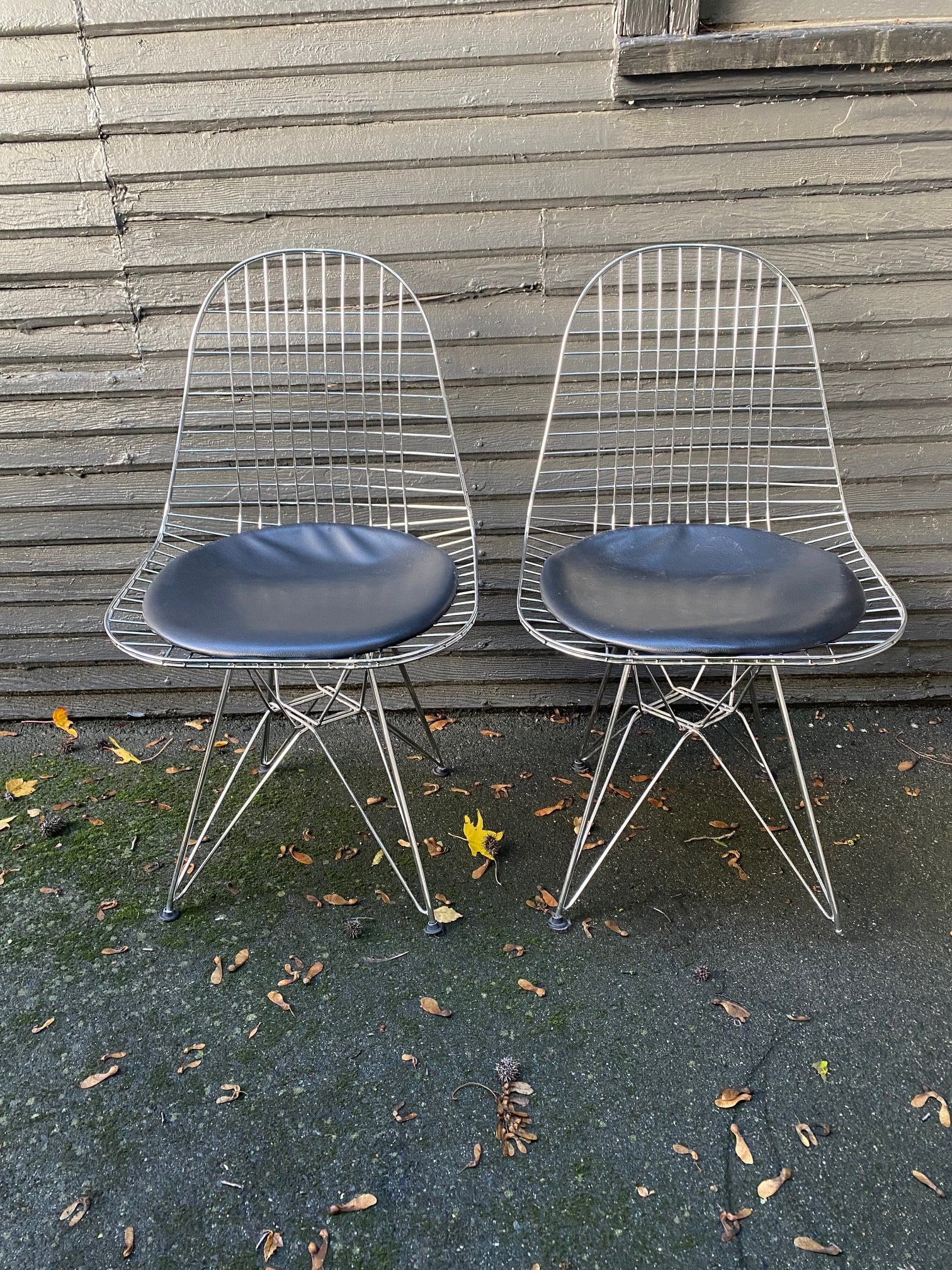 Set of 3 Bent Wire Chairs