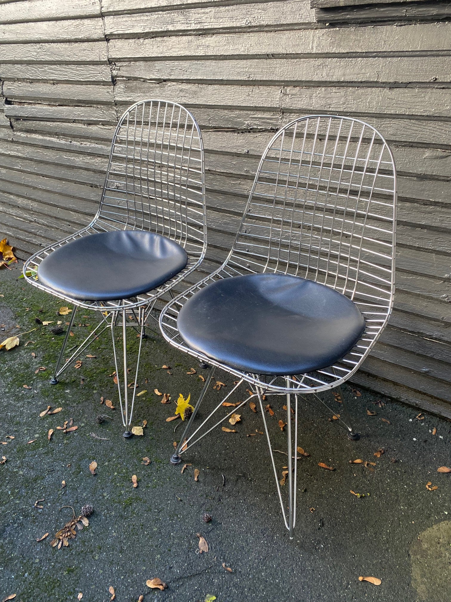 Set of 3 Bent Wire Chairs
