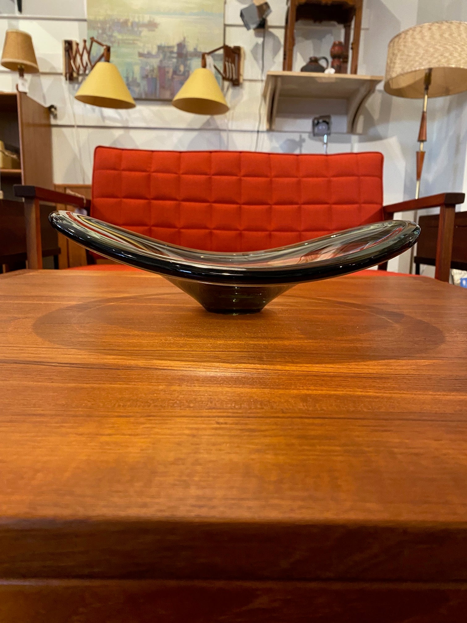 Holmegaard Per Lutken Selandia Art Glass Bowl