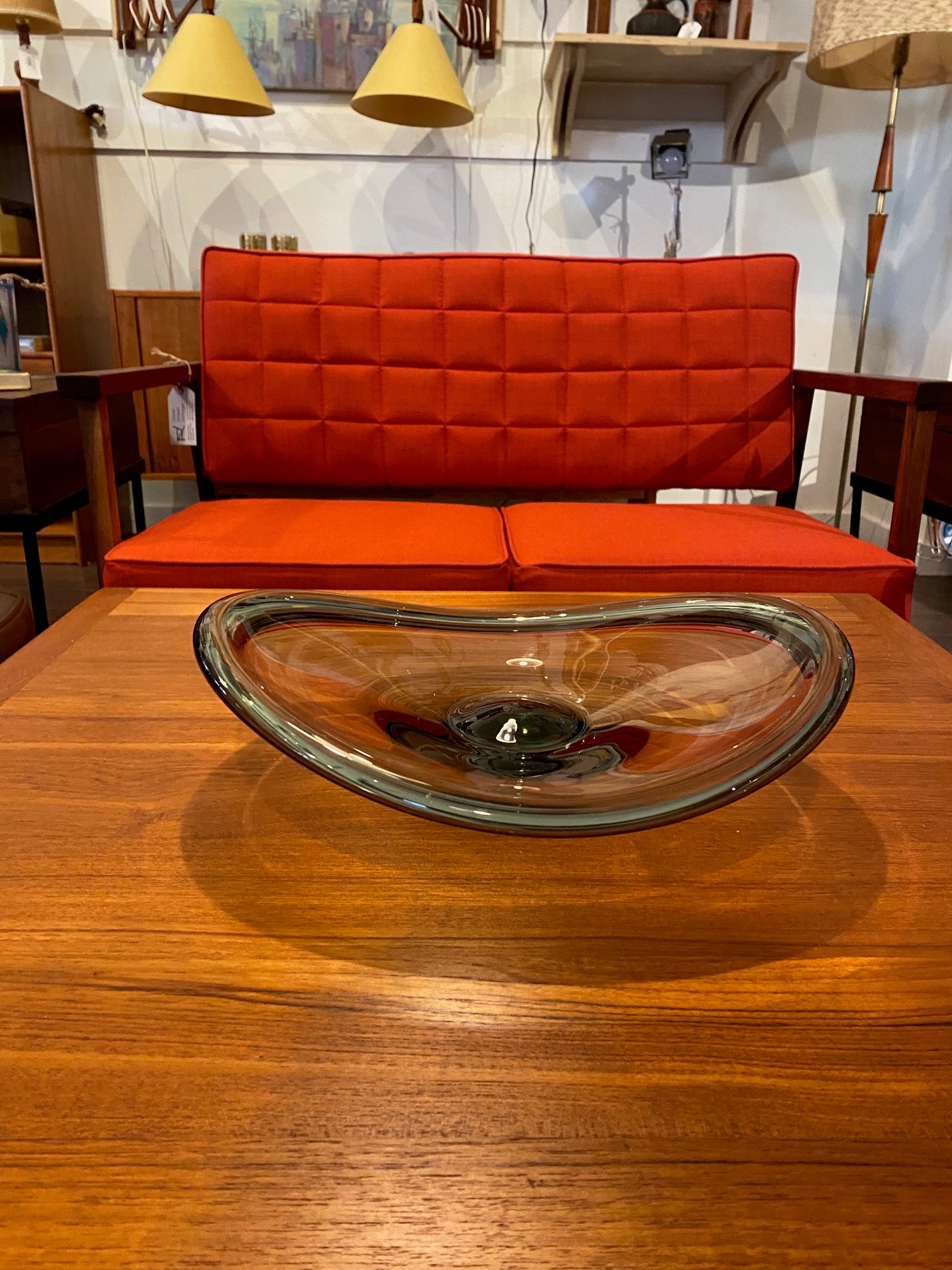 Holmegaard Per Lutken Selandia Art Glass Bowl