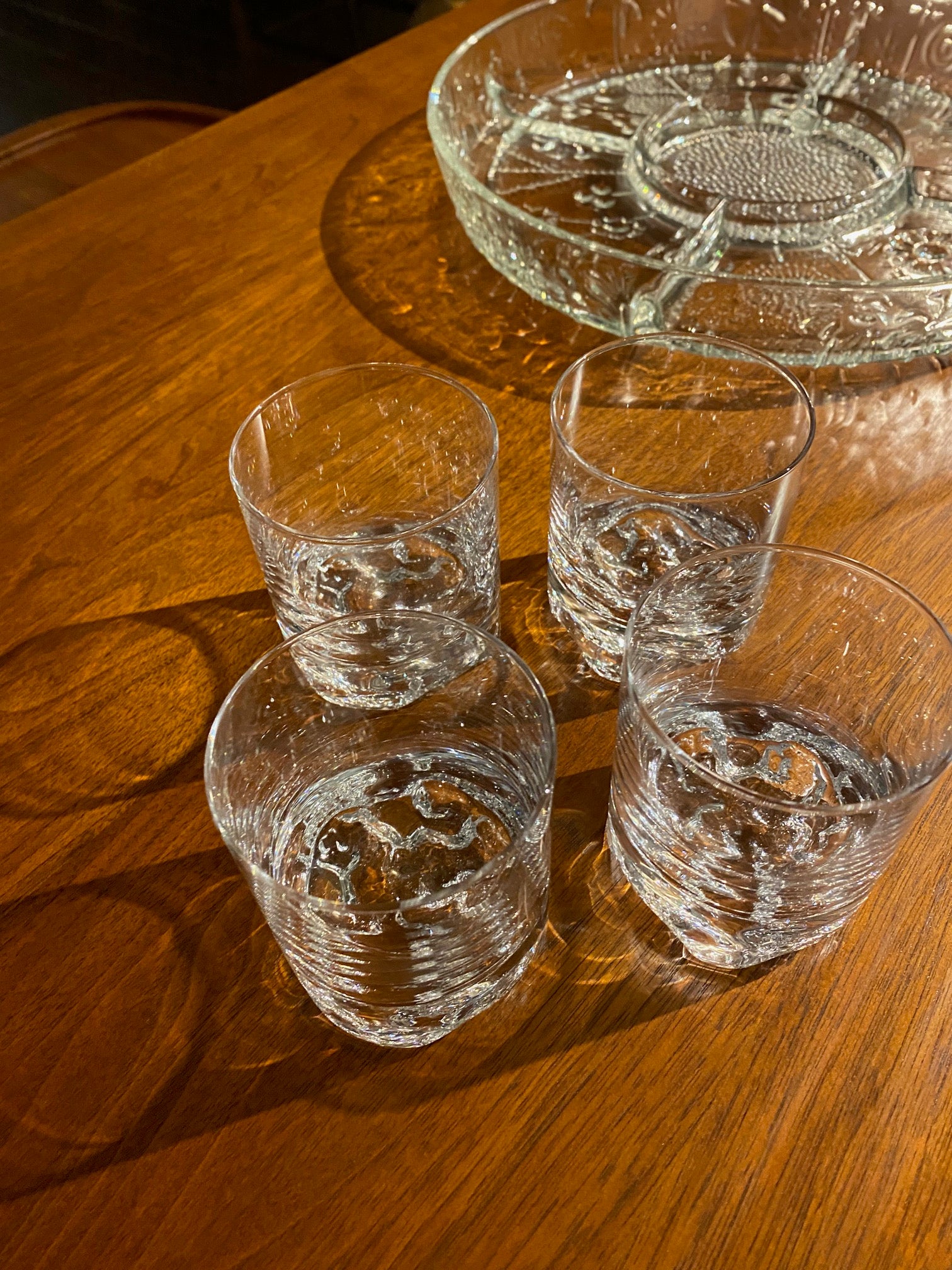 Set of 4 IIttala "Gaissa" Glasses designed by Tapio Wirkkala