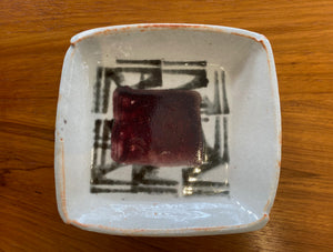 Square Hand Built Ceramic Dish