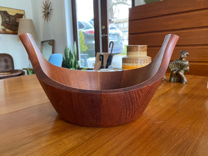 Dansk JHQ Staved Teak Viking Salad Bowl & Servers